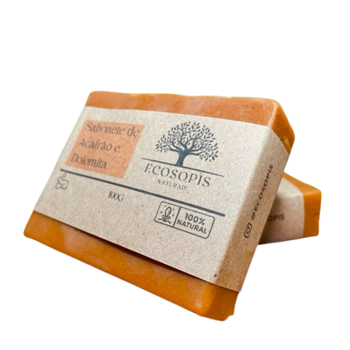 Sabonete de Açafrão e Dolomita Clareador